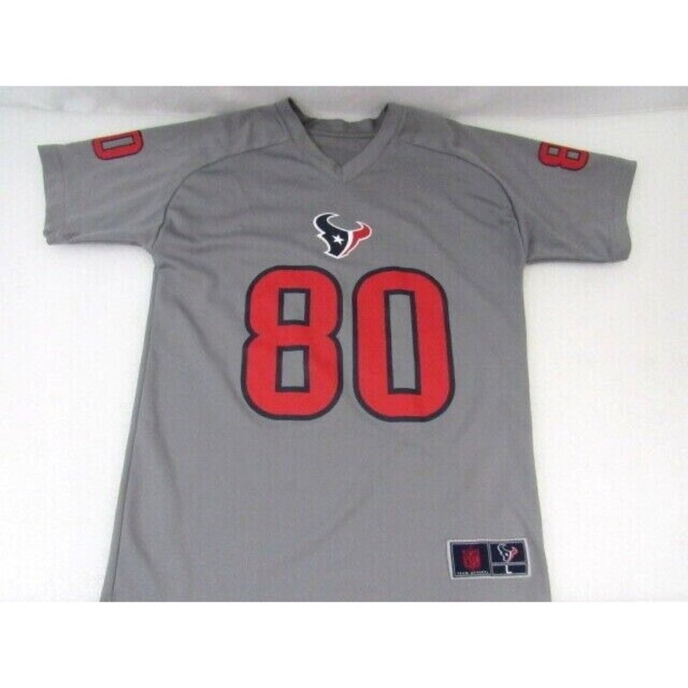 Texans NFL Players Team Apparel Andre Johnson #80 Gray Lettering‎ Jersey Youth L